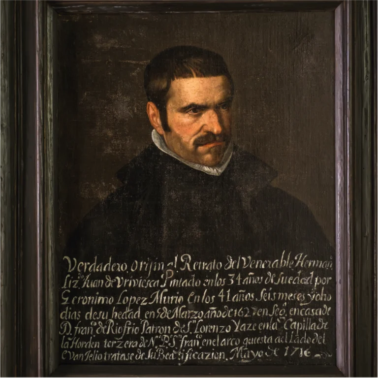 Retrato de Juan de Briviesca (1585-1629), pintado por Jerónimo López Polanco en 1619. El cuadro muestra al sacerdote a los 34 años, con una inscripción biográfica añadida en 1716, destacando su dedicación a la fe y su vida austera.